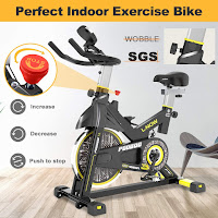 Adjustable friction resistance with twist Tension Knob / Push-down brake on Pooboo D525LM Indoor Cycling Bike, image