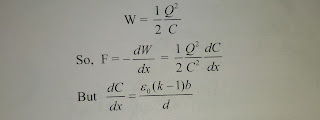 Force on a Dielectric in a Capacitor