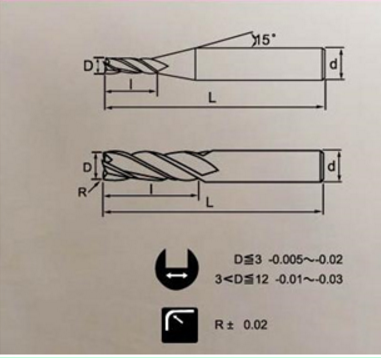 Dao phay cắt đứt 4 me nhật bản