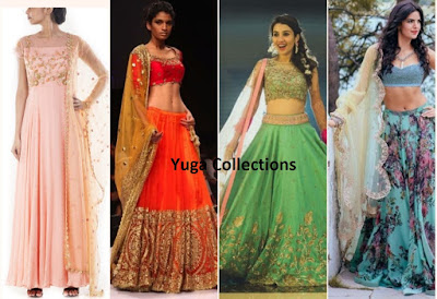 Free-Fall Dupatta Draping Styles