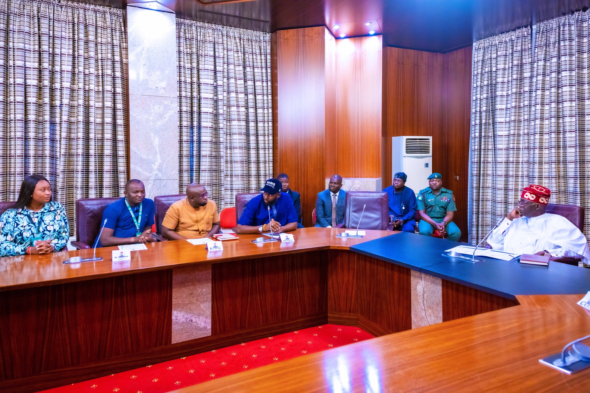 President Asiwaju Bola Ahmed enjoys "invigorating meeting" with the leadership of few of the most prominent national student bodies in Nigeria on Tuesday 13 June, 2023