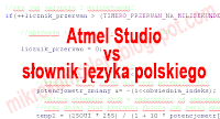 Atmel Studio - Słownik języka polskiego i kolorowanie komentarzy.