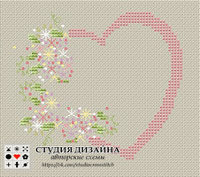 	Бесплатные авторские схемы Надежды Маштаковой	"	Сердечко с цветами	