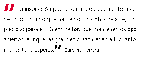 cita de Carolina Herrera