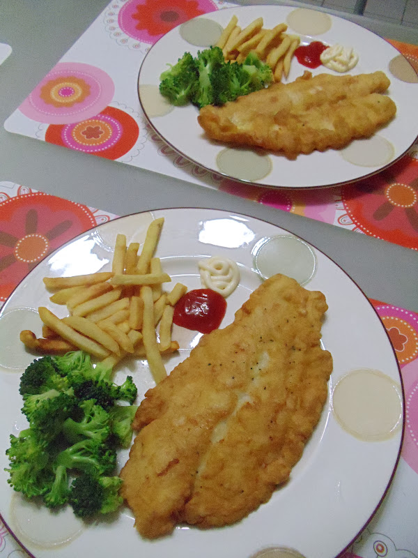 Life is colorful: Step by Step Fish N Chips (Western lagi)