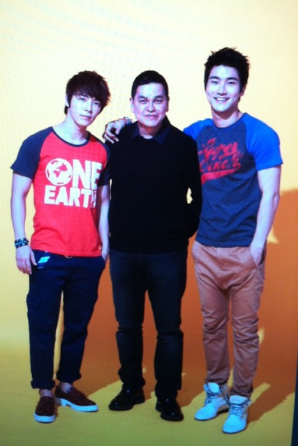 Siwon and Donghae with Bench's Ben Chan