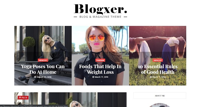 Blogxer - Responsive Modern Blogger Template