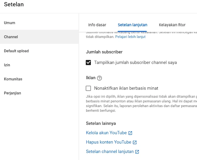 Cara membuat channel youtube