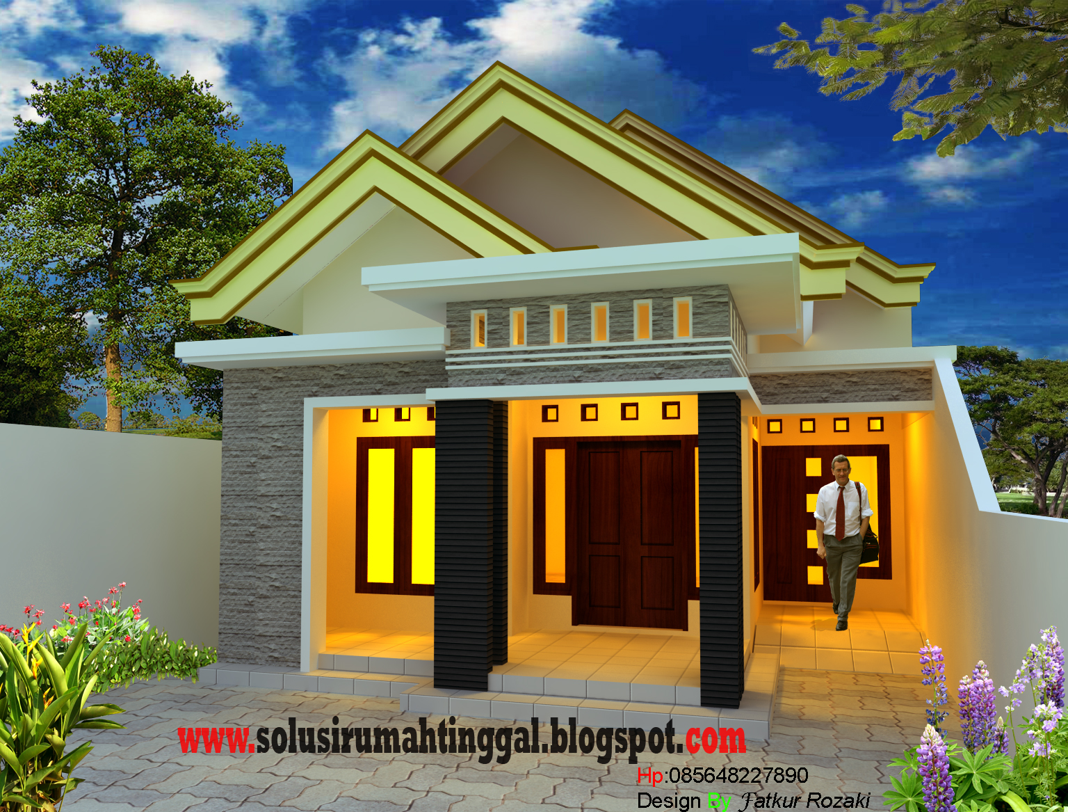 Model Teras Rumah Leter U Homkonsep