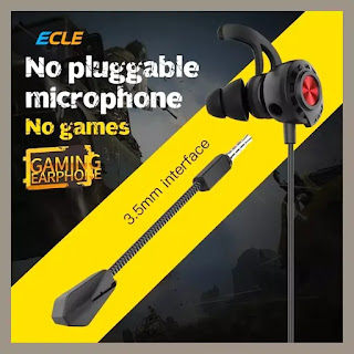 Gaming Earphones ECLE G18 Headset in-Ear Wire-controlled