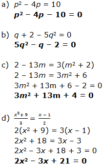 Matematik 4 5 Menulis Persamaan Kuadratik Dalam Bentuk Am