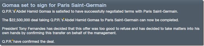 Loss of Gomaa