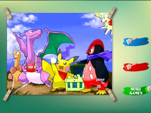Game Tô màu Pikachu