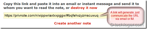 Privnote-self-destruct-url