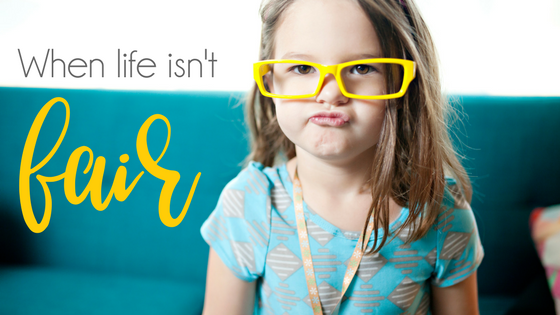 A blog post all about teaching kids that life isn't fair and that's okay