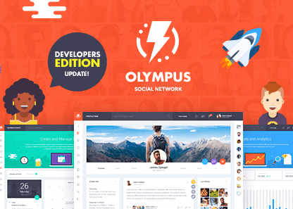 Free Download Olympus - HTML Social Network Toolkit Themeplatinum