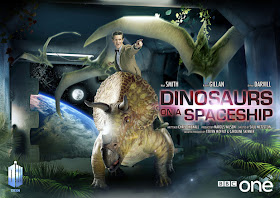 Doctor Who Dinosaurs on a Spaceship poster