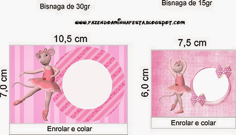 Angellina Ballerina, Free Printable Labels.