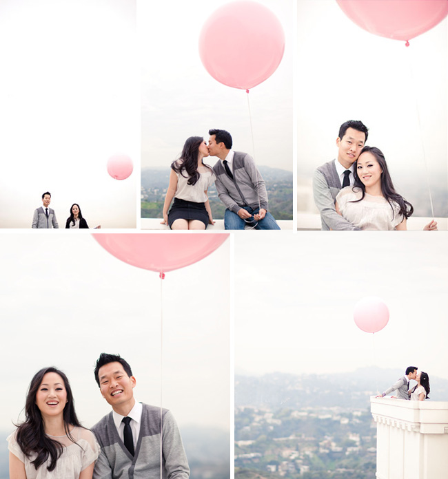 balloon engagement photo