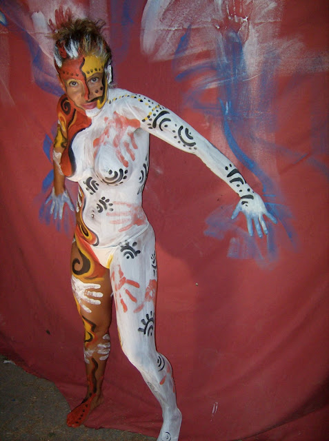 body paint girl sexy art form is not fully known