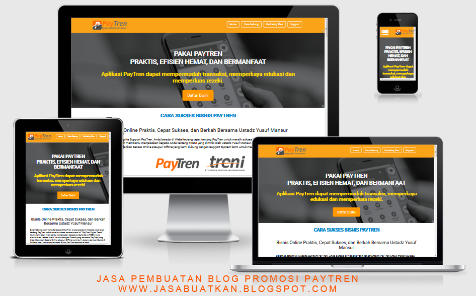 JASA PEMBUATAN SITUS WEBSITE BLOG PAYTREN UNTUK PROMOSI