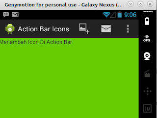 tutorial android menambahkan icon di action bar