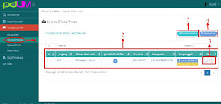 Upload data siswa