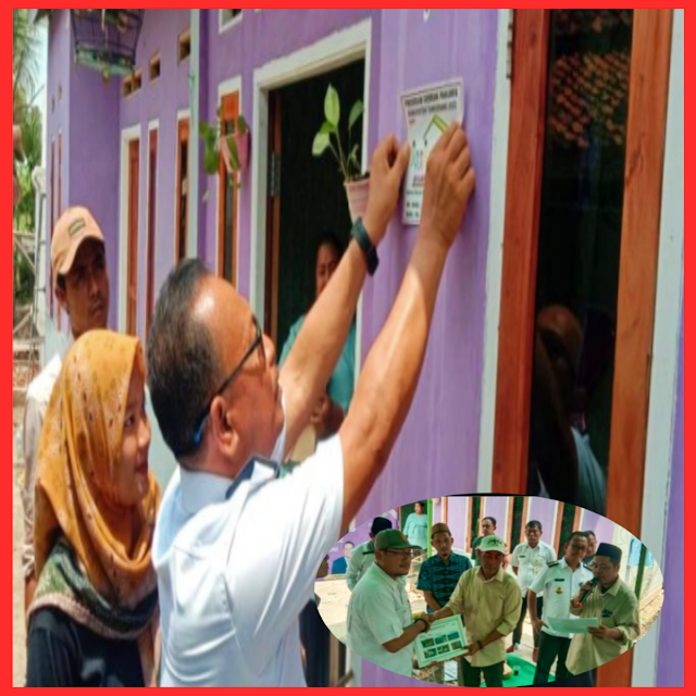 Camat Pakuhaji Asmawi Hadiri Peresmian Bedah Rumah Tidak Layak Huni  di Desa rawaboni