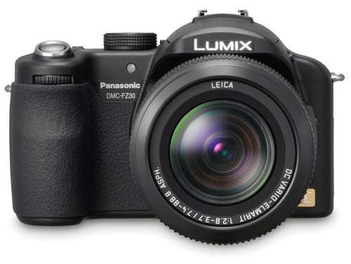 Panasonic Lumix DMC-FZ30K 8MP Digital Camera with 12x Image Stabilized Optical Zoom (Black)