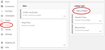 how-to-add-gadget-in-blogger