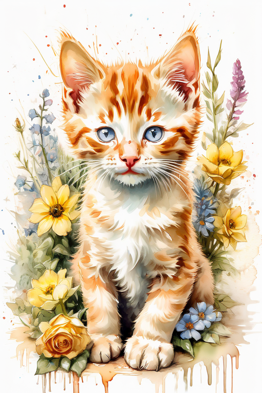 Beautiful HD Cat art wallpapers