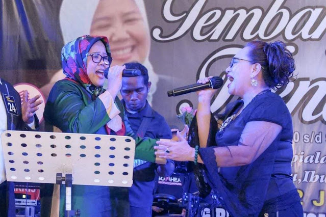 Hadiri Final Tembang Kenangan Piala Wagub, Marlin Lantun Dua Lagu