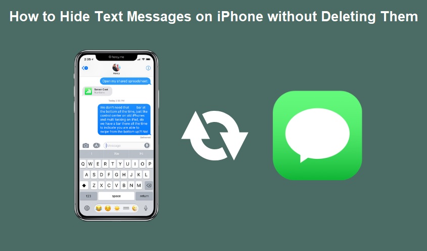 How to Hide Text Messages on iPhone without Deleting Them