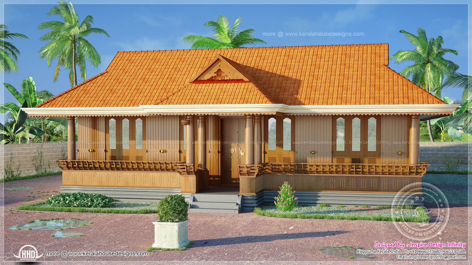 1250 square feet traditional nalukettu  home  Home  Kerala  