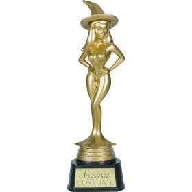 Sexiest Gold-Tone Shapely witch Halloween Costume Trophy Wallpapers
