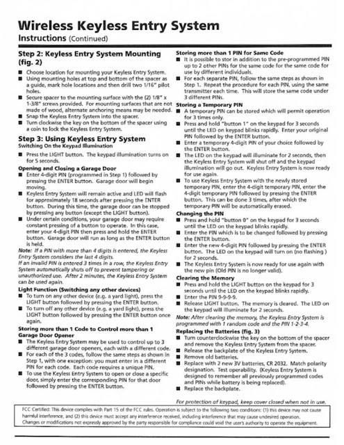 Liftmaster wireless keypad programming