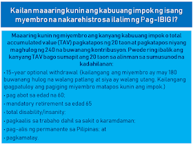 The Home Development Mutual Fund is also known as the Pag-IBIG Fund is one of the many programs of the Philippine government to provide its citizens the capability of purchasing their own house and lot.  Republic Act 9679's Declaration of Policy states:  "It is the policy of the State to establish, develop, promote, and integrate a nationwide sound and viable tax-exempt mutual provident savings system suitable to the needs of the employed and other earning groups, and to motivate them to better plan and provide for their housing."  Today, many Filipinos, including overseas Filipino workers (OFW) and their families benefit from this program. They can get a housing loan and savings through the new Pag-IBIG program which earns a dividend after a specified period of time.  This article will help you know more about the Pag-IBIG Fund for OFWs and how it works.  Advertisement        Sponsored Links         What is Republic Act 9679 or Home Development Mutual Fund (known as Pag-IBIG Fund) Law of 2009?  RA 9679 is the law aimed at strengthening the ability of Pag-IBIG to achieve the following objectives: • Improve the livelihood of Filipinos by providing adequate housing; • Provide a national savings system; • Mobilize funds for the housing program       How is RA 9679 different from previous laws of Pag-IBIG?  First, RA 9679 sets out universal coverage. That is, the membership range is expanded, with the following: • employees and workers of SSS and GSIS • Overseas Filipino Workers, including Clerks / Seafarers • The uniformed staff of the Philippine Armed Forces, the Bureau of Fire Protection, the Bureau of Jail Management and Penology and the Philippine National Police  Secondly, Pag-IBIG's tax exempt returns where the agency can save three billion a year. Now, this amount can be allocated for housing and for a high dividend for members.   Thirdly, the Board of Trustees of the Pag-IBIG has the power to raise the monthly contribution of the member. This means greater savings for members and higher loan entitlements. There may also be a higher proportion of the members to be given because of this. Since 1986, Pag-IBIG has never raised the contribution rate, while several other government agencies have raised their contributions.  Currently, a member contribution rate of Pag-IBIG is 2% based on a monthly income of P5,000. The members' contribution rate will stay at P100 even if he earns P5,000 or P50,000.   By raising the contribution rate, monthly contributions will be higher, while for members belonging to the lower income bracket, their contribution remains at P100.      When was the law effective? RA 9679 was effective on August 27, 2009.  When did the law begin to be implemented? The law was implemented in January 2010.  Are all OFWs covered by the mandatory coverage of RA9679? Yes. According to RA 9679 and its Implementing Rules and Regulations, PAG-IBIG must register all OFWs, whether land-based or sea-based (seafarer or working within the ship).   A seafarer is enrolled as a member after signing a contract with his agency or manning agency that stands as an employer, as well as a foreign owner of the ship. As an employer, the agency will contribute an appropriate proportion of two percent contribution, based on the monthly marine income.   Meanwhile, land-based OFWs must be registered before they leave the Philippines or before returning to work. Those who are currently abroad may also register at any Pag-IBIG Posts.   Why are OFWs included with mandatory membership coverage? All Filipino workers, whether in the Philippines or abroad, should have an equal opportunity to all the benefits of the Pag-IBIG program. The membership of OFWs has been mandated to give them the opportunity to save and reach their dream of owning a home.   How to register OFWs under mandatory coverage? OFWs can register with the following: • Pag-IBIG desks located at the Embassy or Philippine Consulate outside the country • Pag-IBIG Fund International Operations Group, 6th Floor, Justine Bldg., Gil Puyat Avenue, Makati City • Any branch or office of Pag-IBIG in the Philippines • Pag-IBIG satellite office of the Philippine Overseas Employment Agency (POEA) • Preferred banks and remittance agencies recognized by Pag-IBIG such as PNB, Metrobank, and iRemit Global Remittances Inc.   How is the registration process for former Pag-IBIG members under the Pag-IBIG Overseas Program (POP)?  The OFW can visit the Pag-IBIG Information Desk located at the Embassy or Philippine Consulate to fill out the Member's Data Form (MDF-FPF0909) or Membership Registration Form (MRF-FPF095). If he is in the Philippines, he can go to the nearest office.   It is also necessary to update their record, especially if there are changes to their personal information.   MDF and MRF  can be downloaded at the Pag-IBIG website.         If an old member would register as an OFW, what would happen to his / her contribution? Pag-IBIG combines all his contributions, previous and current. Portable or remain in the name of the member,  Even if he/she transferred from one company to another, his/her account will remain in his name. Pag-IBIG ensures that the members' savings are safe.     What are the benefits of a Pag-IBIG member ?  A. The Benefits of Savings • No tax will be imposed on members' savings • Earned dividend annual contribution to member savings • The savings remain in the name of the member even if he moves to another company, loses work, or becomes self-employed • The government guarantees the savings, to pay and refund the member's contribution should anything happened to Pag-IBIG.   B. Short-Term Loans (Multi Purpose and Calamity Loans) Loans for an emergency needs like tuition, minor home repair, business capital and so on.   The following is an example of how much you can borrow under the Multi-Purpose Loan (MPL) Program.   C. Housing Loan (Housing Loan)  The housing loan can be used for any of the following: • land purchase; • buying a home; • building or housekeeping; • home improvement or repair; • when refinancing a loan from a bank acceptable to the Pag-IBIG Fund; and • combination of abovementioned conditions.    How much is the contribution rate? *Please refer to the chart above Monthly income of five thousand pesos (P5,000)  is used for computation of contributions. It means that the highest premium of the member and his employer is at P100. However, a member can increase his or her monthly rate for a higher saving. If a member has no employer, he/she can pay for the employer counterpart.   Should a foreign employer also provide a contribution? A foreign employer is not required to provide any part of the contribution unless he/she wishes to.  Can the member give more contribution? Yes. The member is encouraged to contribute more than what has been set forth by law. It is better for a member to save more money because he/she will be able to earn more after 20 years or until his / her membership matures, including tax-free dividends and guaranteed by the government.   Where can a contribution be paid? Payments may be made to Representatives of Pag-IBIG based on Embassy or Philippine Consulate. You can also pay any accredited banks or remittance partners. Just visit the Pag-IBIG website for a complete list of accredited collecting banks and remittance partners.    If a member starts contributing before leaving the Philippines, can he continue his contribution abroad? Yes, if the member already has the Pag-IBIG MID or membership ID number, they can use it to pay their contributions. If not, you must register with Pag-IBIG to provide Registration Tracking No. (RTN) or MID number, whichever is available.     Does the Pag-IBIG ID still need to register or pay? What if I did not have an ID to register? Currently, Pag-IBIG has not yet issued an ID. In the meantime, the RTN member will first register after registering. This is the number he will use whenever he/she pay a contribution or applies for a benefit. The member will be given a MID number to be used when paying their contribution.   When can a registered member claim their savings under Pag-IBIG I? The member may claim his / her total accumulated value (TAV) after 20 years and after completion of 240 monthly contributions.  TAV can be also collected before 20 years in any of the following circumstances: • 15-year optional withdrawal (member must have 180 monthly unpaid premium and he / she has no debt. Membership must continue after deduction.) • reaching the age of 60; • mandatory retirement at age 65 • total disability/insanity; • leaving work due to illness or illness; • permanently removing the Philippines; and • death.       What will the member get when his / her membership is over? He will get his total allowance consisting of his monthly premium, the equivalent contribution of his employer (if any), and his earned income.  If the member dies, what will happen to his savings? His beneficiaries will receive all his savings minus the remaining cost of their obligations to Pag-IBIG. His beneficiaries will also receive an additional death benefit. Why is the duration of  OFW membership being extended? Under universal coverage, Pag-IBIG membership rules, whether local or overseas employees, are the same. Therefore, the membership term of all OFWs is 20 years. Unlike previously they can choose between 5, 10 or 15 years of membership term as a voluntary member.   What is the Modified Pag-IBIG II Program? The MP2 program is a voluntary program that offers higher dividends in a shorter period.   Under the program, a member will fall at least P500 per month for five years. The higher the grant will be given under the program compared to the dividend of the regular membership program or Pag-IBIG I.   READ MORE:    Find Out Which Is The Best Broadband Connection In The Philippines    Modern Immigration Electronic Gates Now At NAIA    ASEAN Promotes People Mobility Across The Region    You Too Can Earn As Much As P131K From SSS Flexi Fund Investment    Survey: 8 Out of 10 OFWS Are Not Saving Their Money For Retirement    Dubai OFW Lost His Dreams To A Scammer    Support And Protection Of The OFWs, Still PRRD's Priority