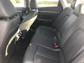 Rear seat in 2020 Hyundai Sonata Limited