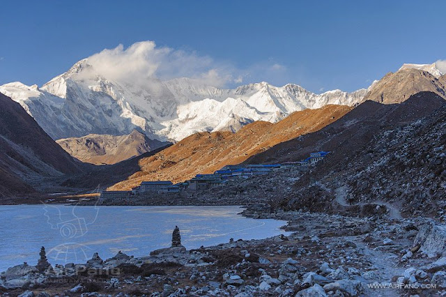 Everest with a height of 8848 meters