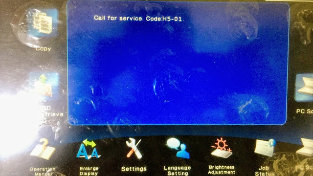 Sharp MX-5110N Error Code H5-01