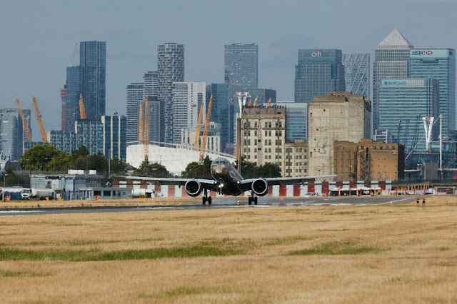 London City Airport welcomed a visit from Embraer's largest passenger jet the E195-E2.