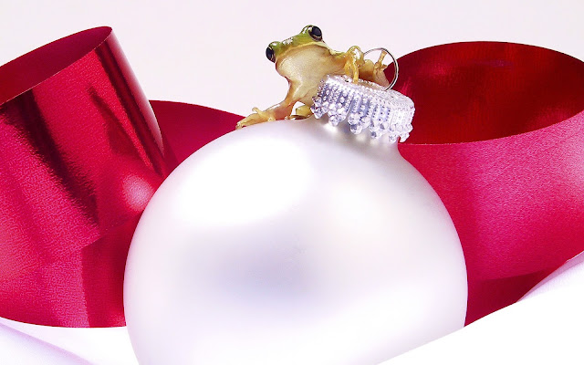 christmas ornament, frog, christmas wallpapers