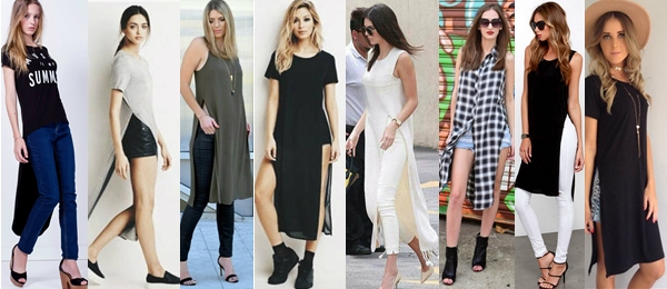  Elongated blouses With Slit Kendall Jenner