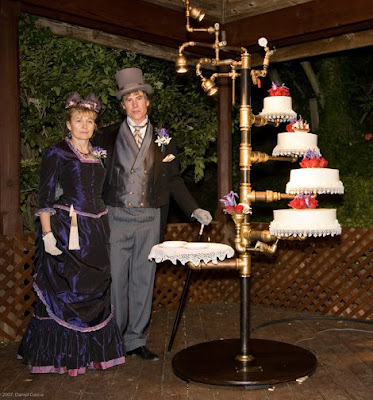 A Steampunk Wedding Cake stand