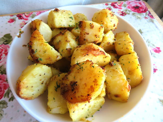 Roasted Mustard Potatoes