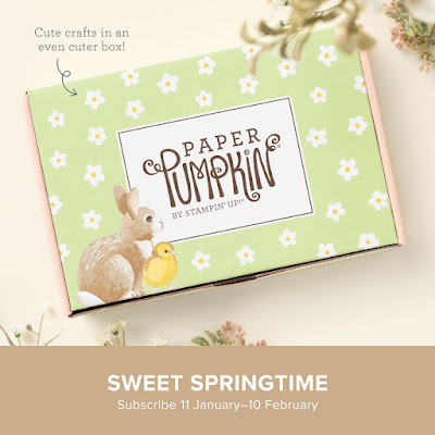 February 2024 Sweet Springtime Paper Pumpkin Kit  makes 9 projects