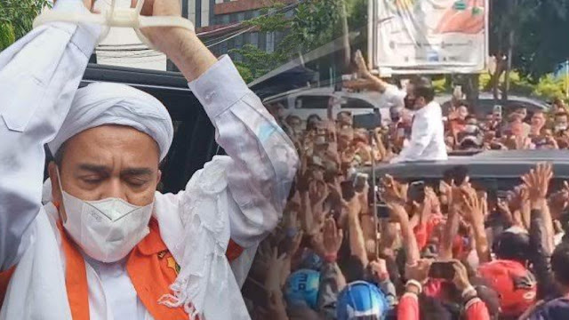 Presiden Jokowi Timbulkan Kerumunan, Semestinya Habib Rizieq Dibebaskan