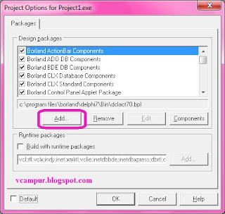 Cara menginstal component QReport di Delphi 7