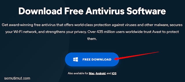 cara menginstal Avast Antivirus di laptop Windows