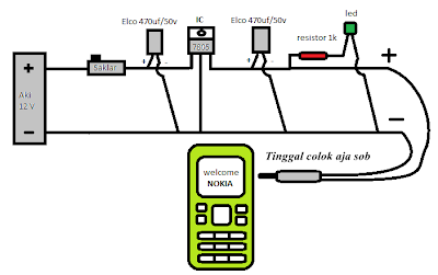 Membuat Charger HP di Sepeda Motor